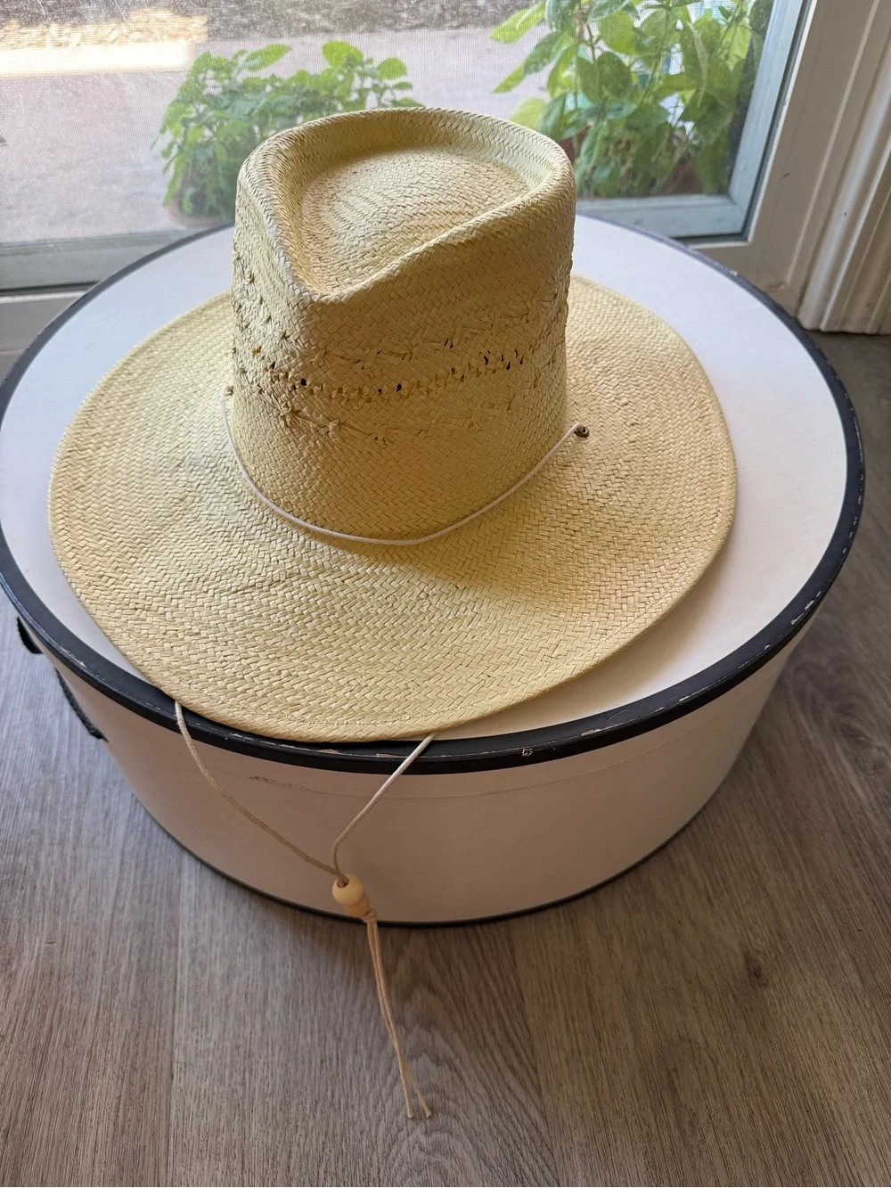 lack of color the baja sunlight paper straw western fedora summer sun hat small - Picture 3 of 7